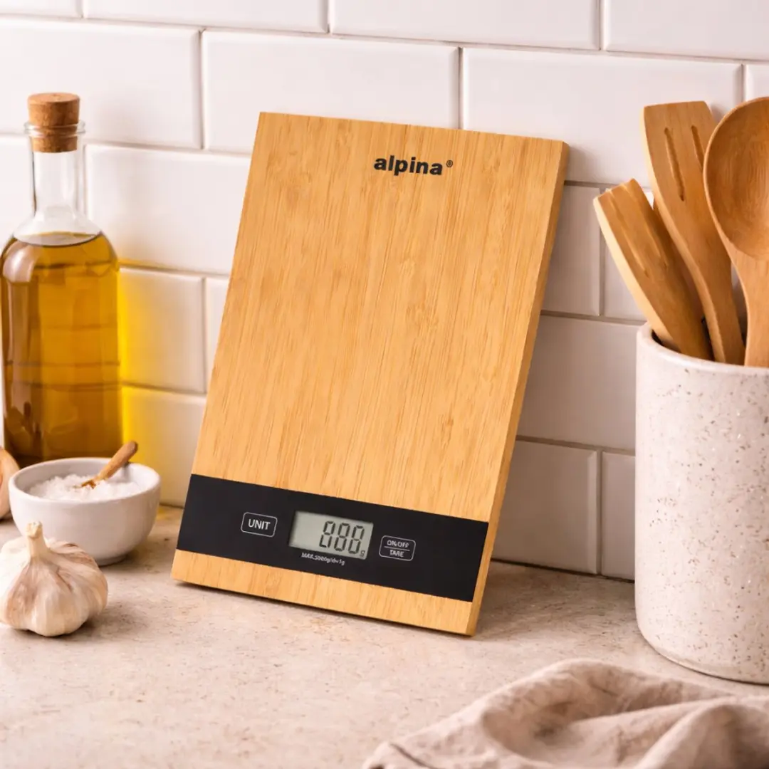 Alpina Digitale Keukenweegschaal 5kg - RVS