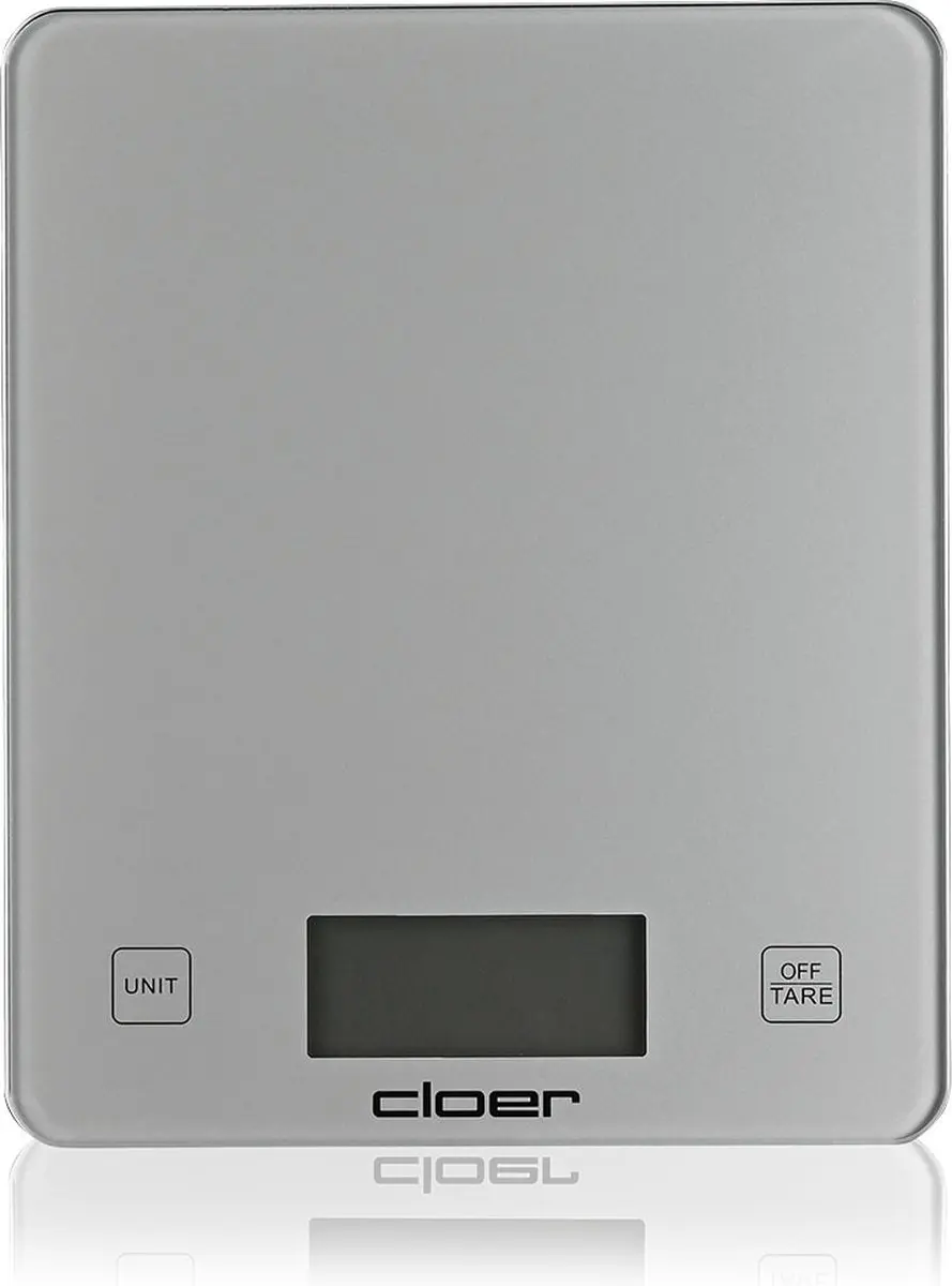Cloer Keukenweegschaal 6878 - 10 kg - Zilver