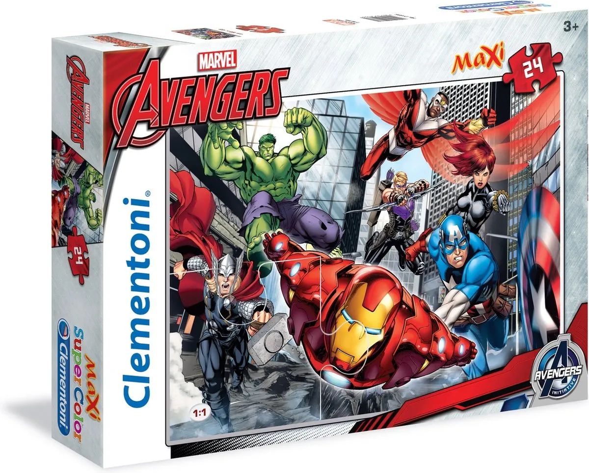 Clementoni Maxi Supercolor The Avengers Legpuzzel 35 Stuks - Multicolor