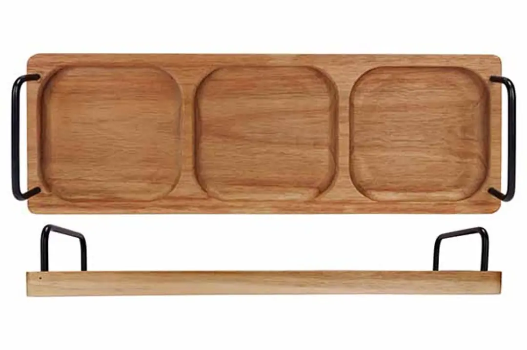 Cosy&Trendy Serveerplank Acacia 3-vaks - 41x14cm