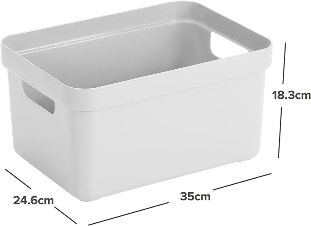 Sunware Sigma Home Opbergbox 13L - 35x24.6x18.3cm Wit - afbeelding 2 van 6