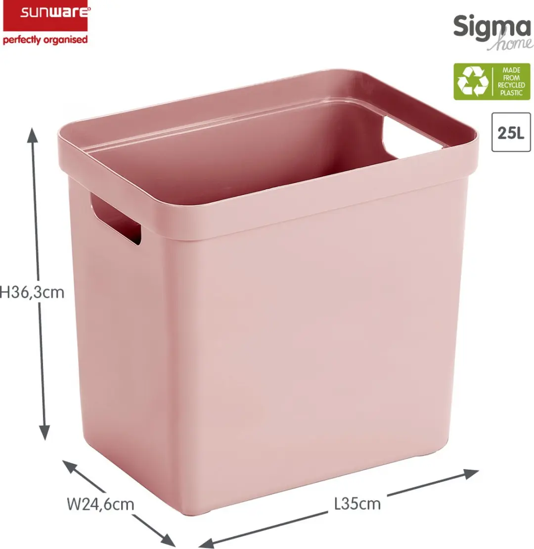 Sunware Sigma Home Opbergbox 25L Roze - afbeelding 2 van 6