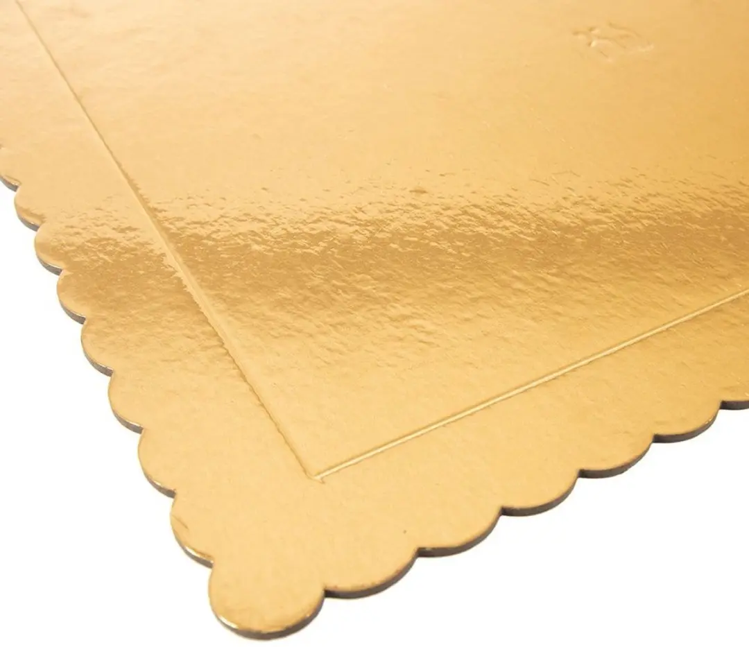 Orion Taartplateau 40x30cm - Goud - Dubbelzijdig