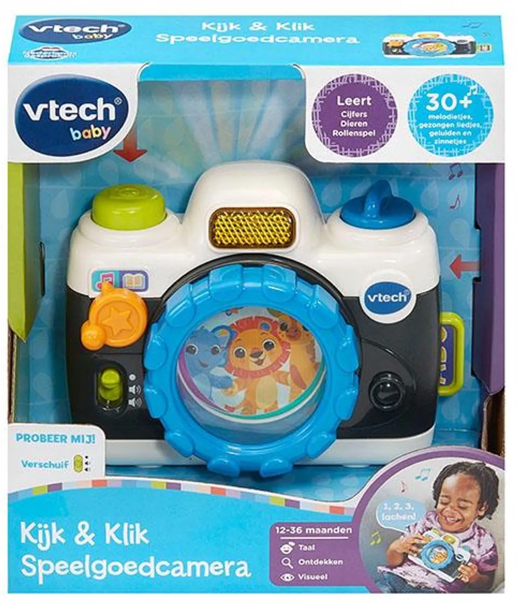 VTech Kijk & Klik Speelgoedcamera - Blauw