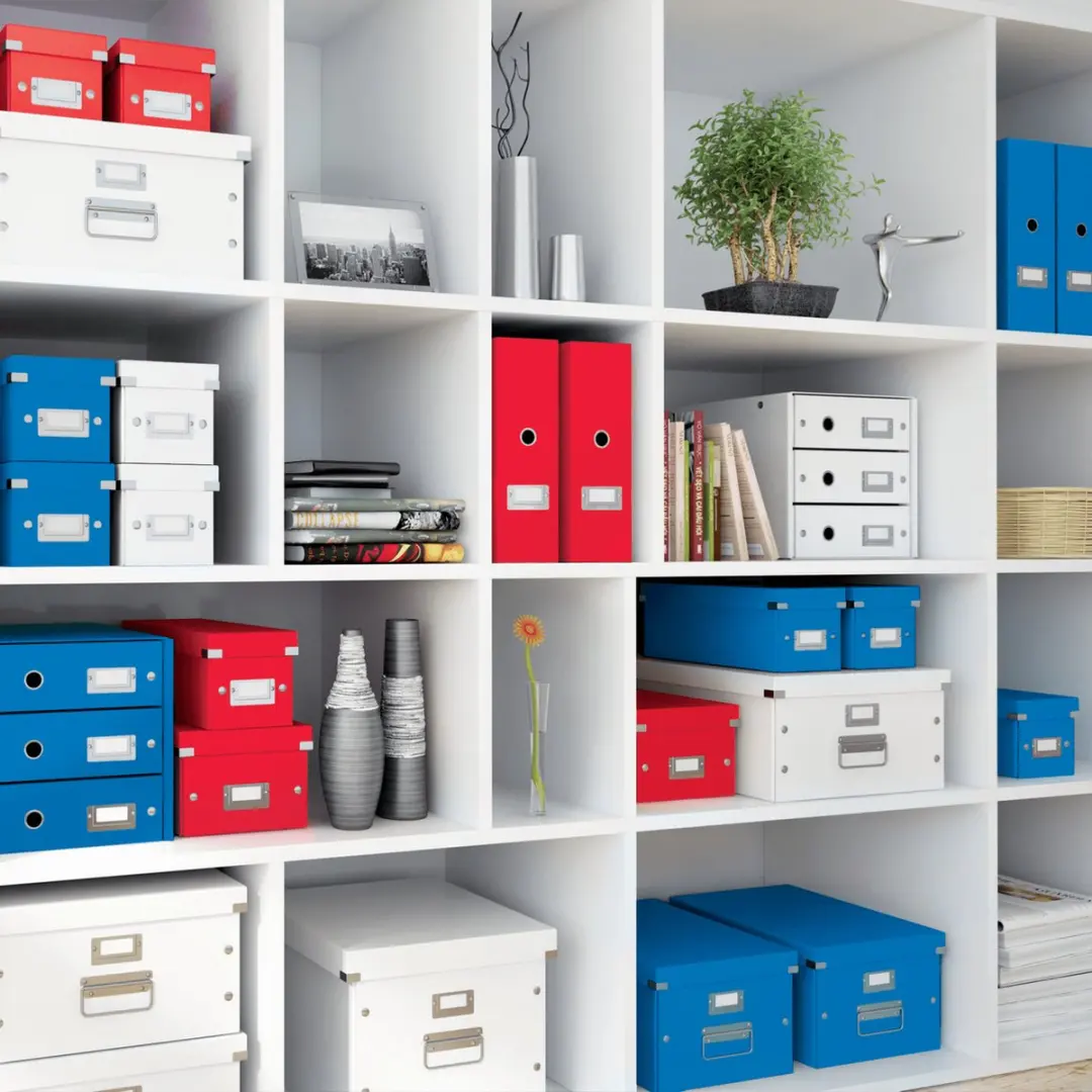 Leitz Wow Click & Store Kubus Grote Opbergdoos 30L - Rood