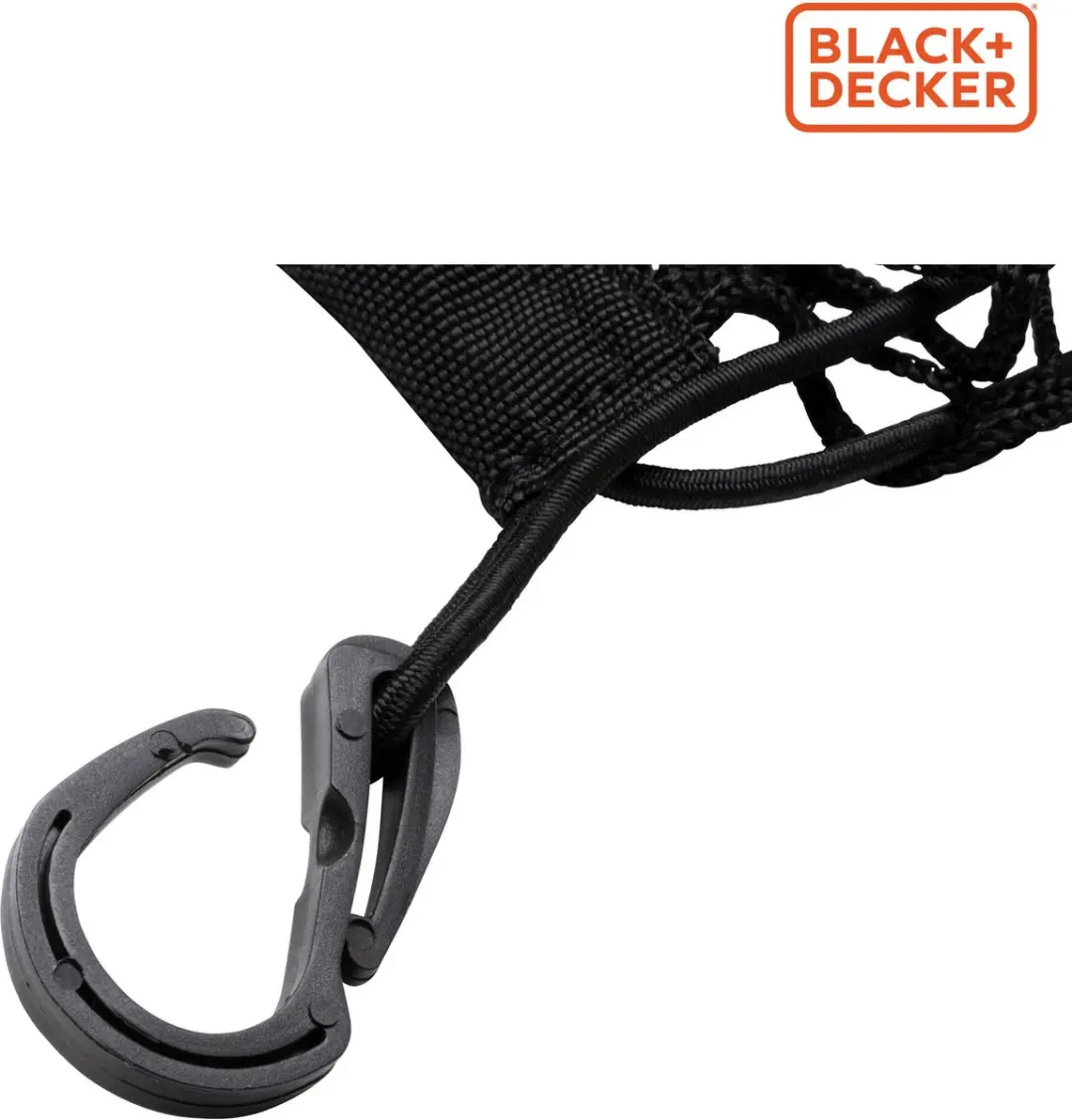 BLACK+DECKER Elastisch Bagagenet Kofferbak 125x30cm - Zwart - afbeelding 5 van 6