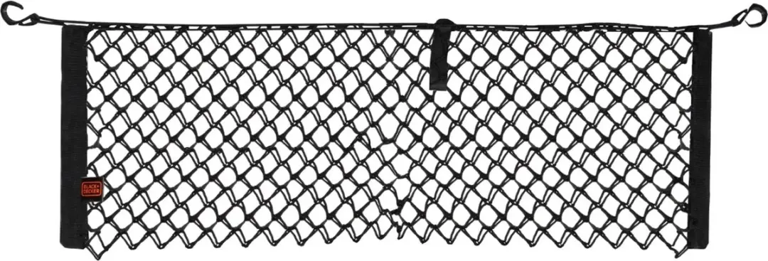 BLACK+DECKER Elastisch Bagagenet Kofferbak 125x30cm