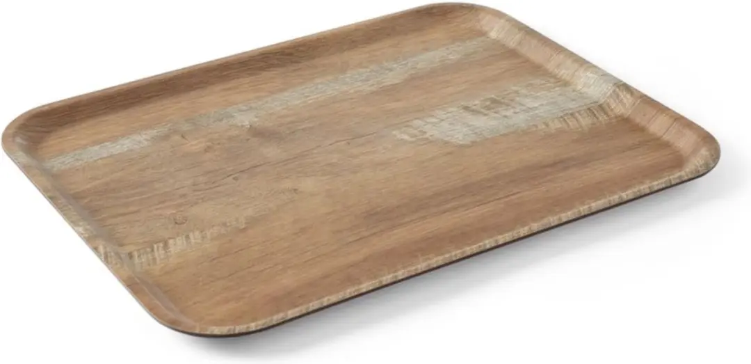 Hendi Melamine Dienblad Houtnerf 370x530mm - Bruin
