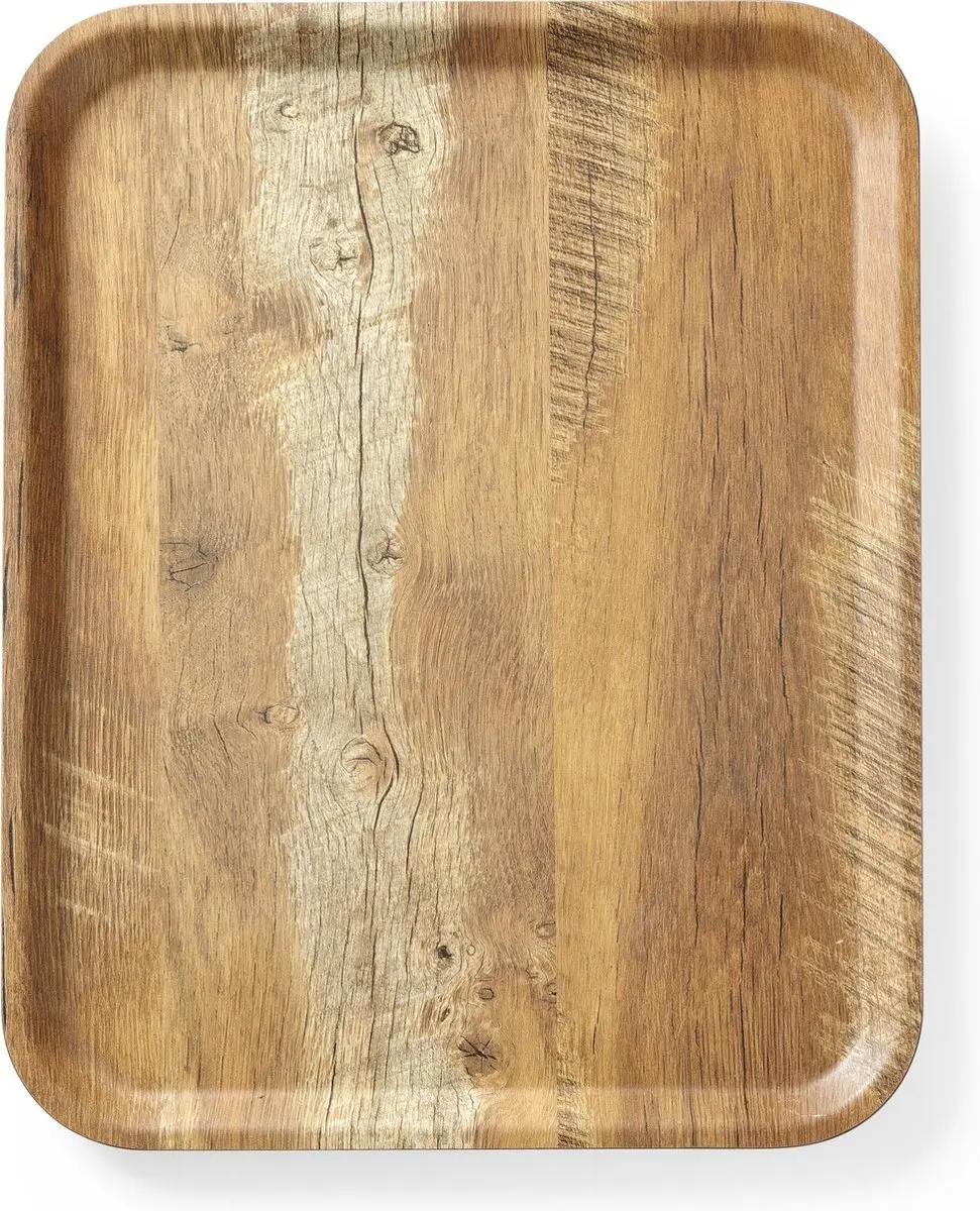 Hendi Melamine Dienblad Houtnerf 370x530mm - Bruin