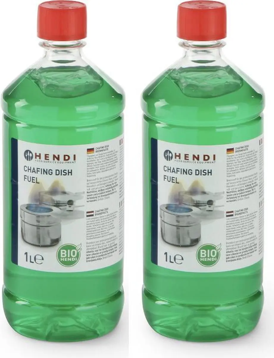 Hendi Brandpasta voor Chafing Dish 2x1L - Ethanolgel - Transparant