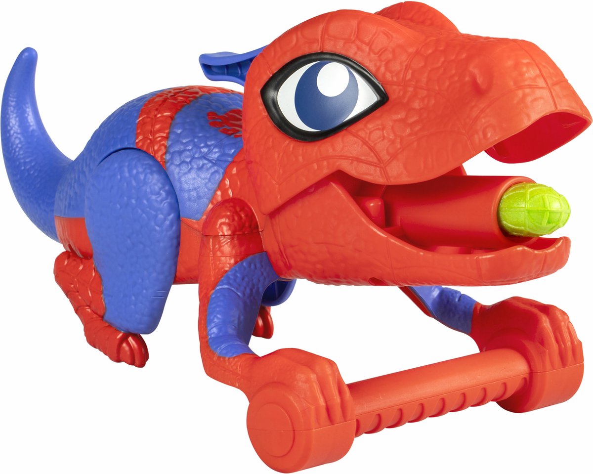 Marvel Spidey and His Amazing Friends Dino-Webs Spidey-Rex Web Launcher, Speelgoed handschoenblaster, 3 jaar