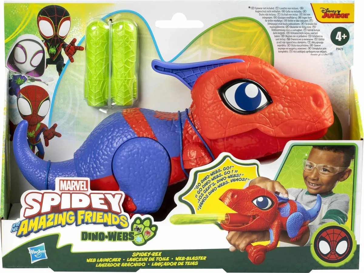 Hasbro Marvel Spidey Dino-Webs Web Launcher - Blauw/Rood