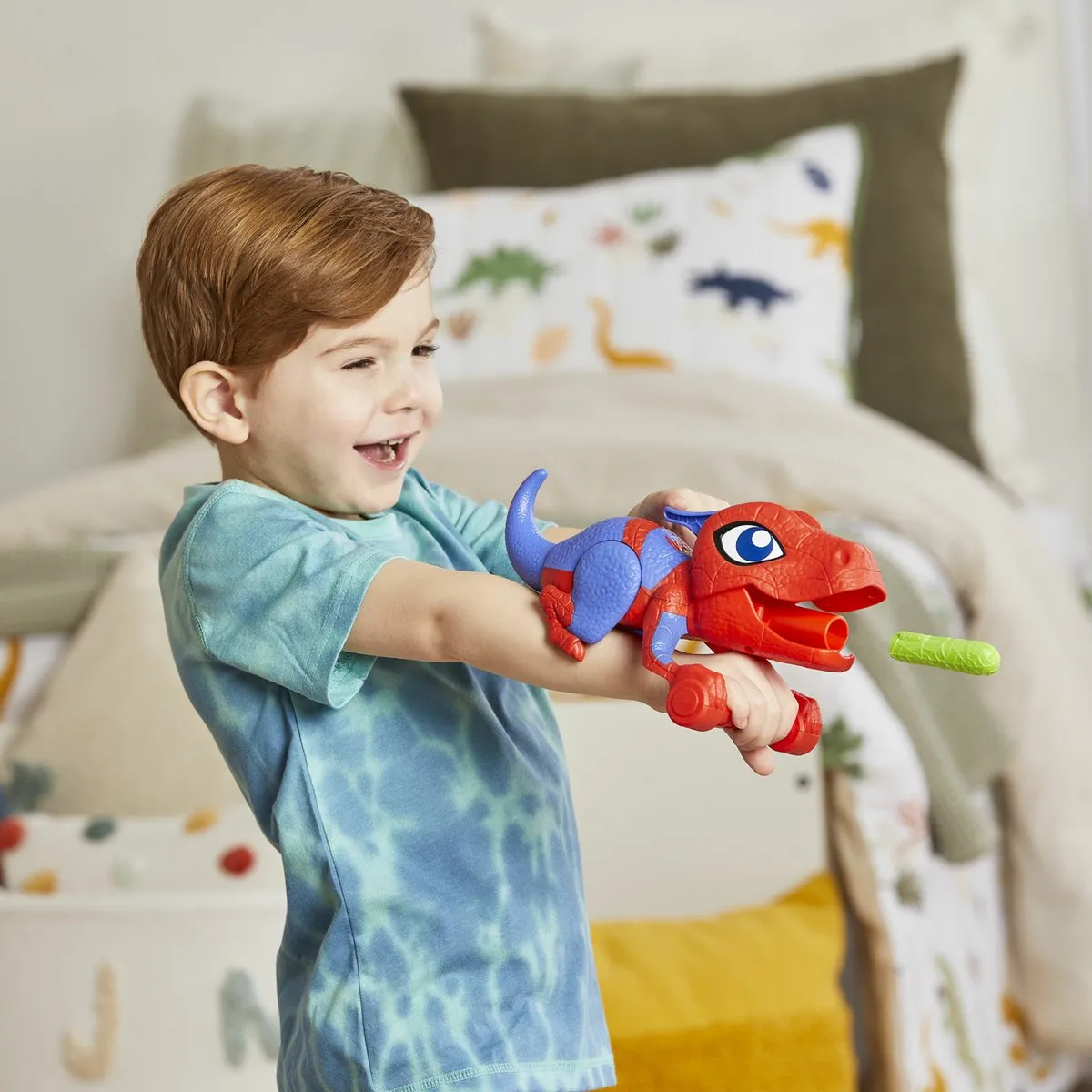 Hasbro Marvel Spidey Dino-Webs Web Launcher - Blauw/Rood
