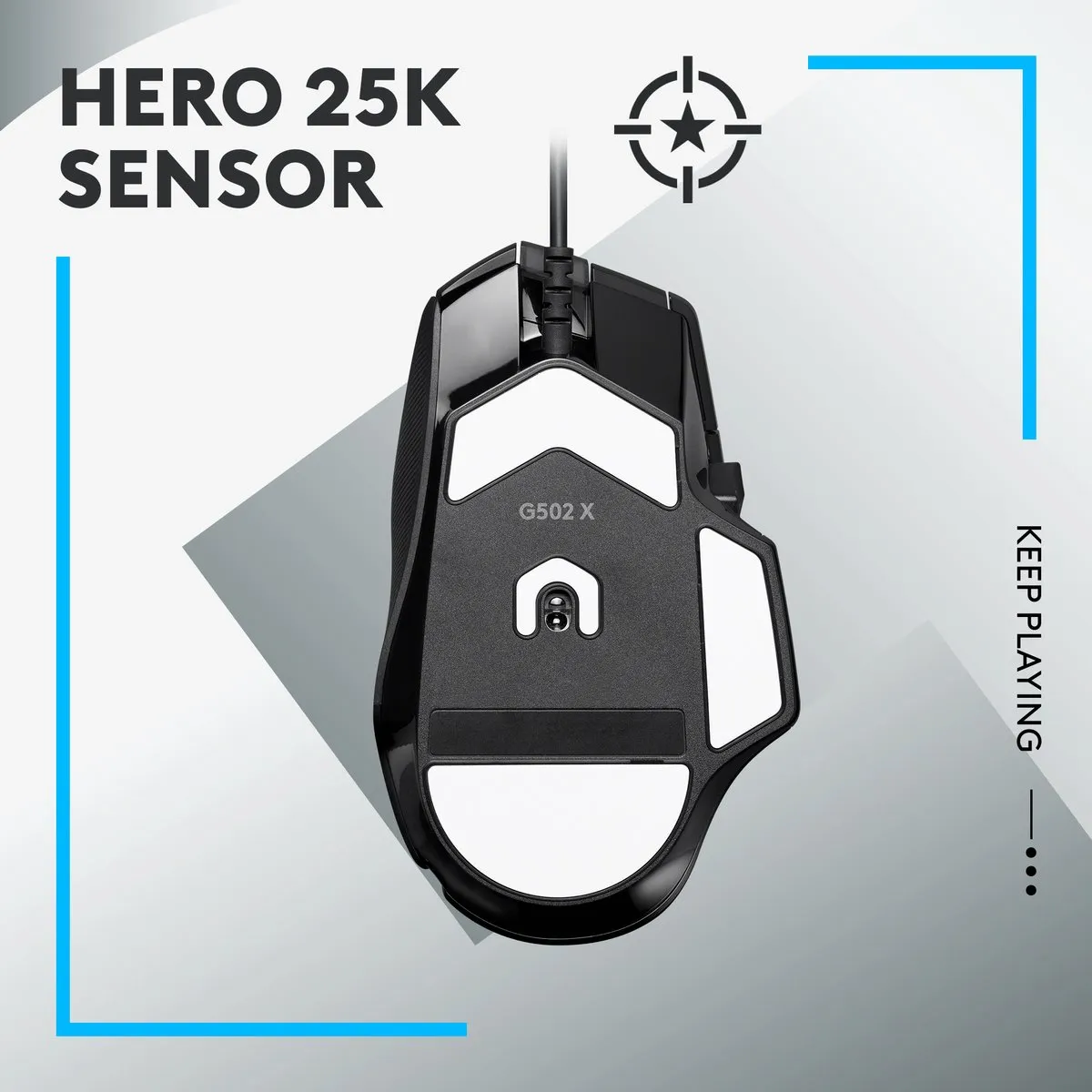Logitech G G502 X 910-006138 Gamingmuis - Rechtshandig - 13 Knoppen - Zwart