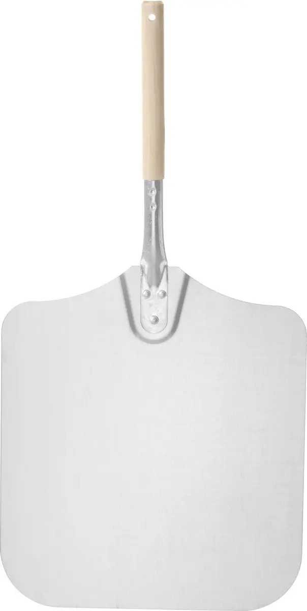 Hendi Vierkante Pizzaschep 305x660mm - Aluminium/Hout