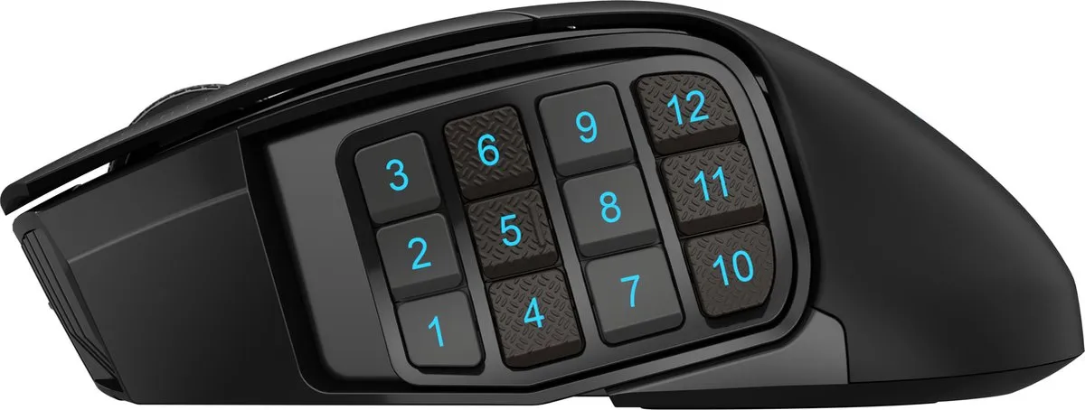 Corsair Scimitar Elite CH-9314311-EU Gaming Muis - Draadloos - 16 Knoppen - Zwart