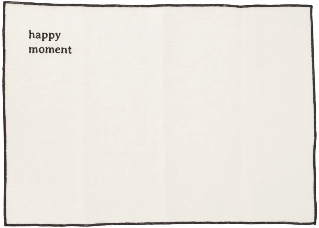 Zusss Happy Moment Placemats - Set van 2 - 100% Katoen - Sand