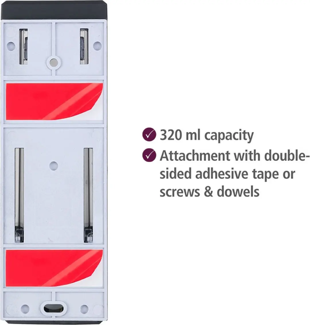 Wenko Zeepdispenser Wand - Zwart - afbeelding 6 van 6
