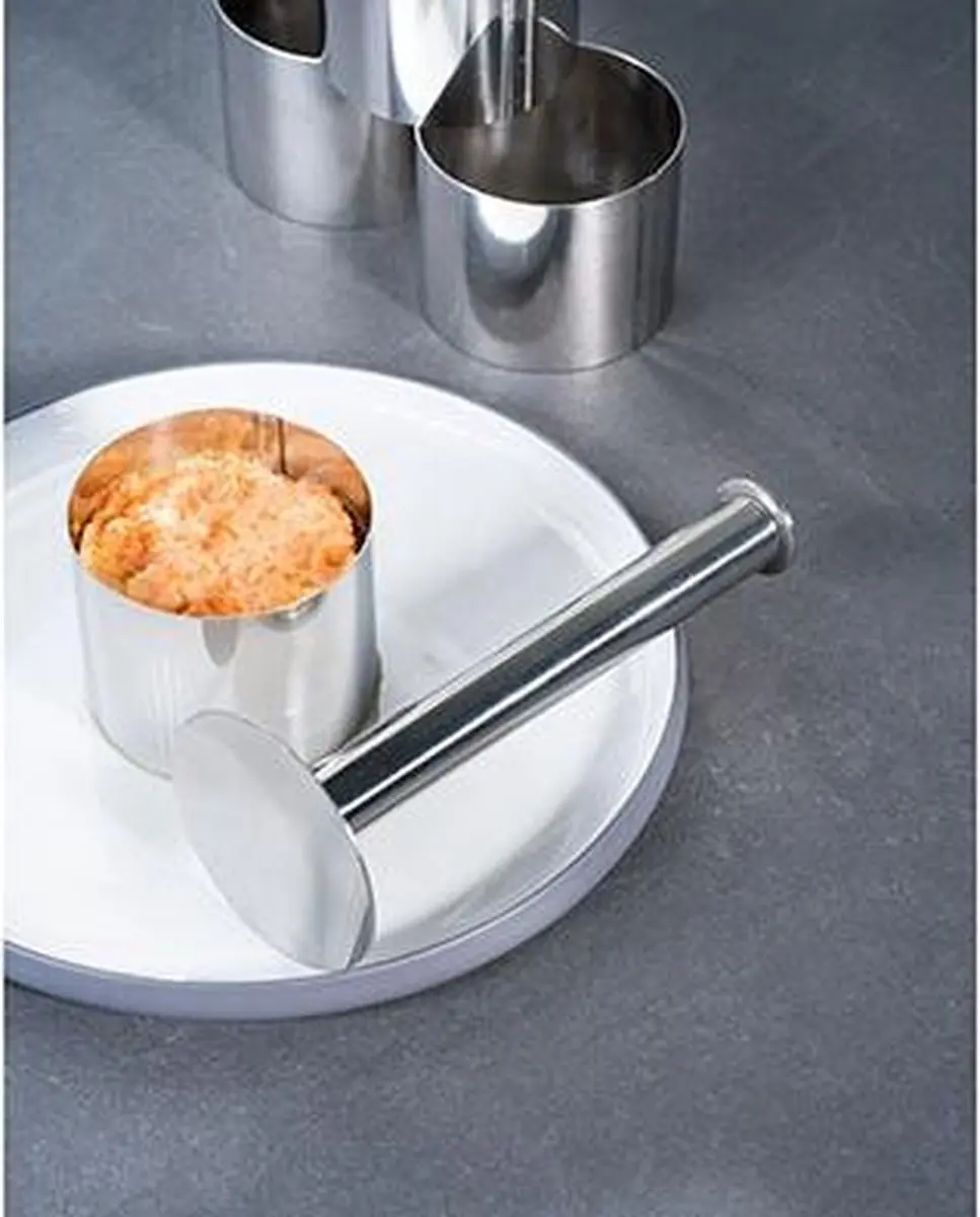 Cosy&Trendy Garneercirkel Ø7cm - Set van 4 met stamper - Zilver