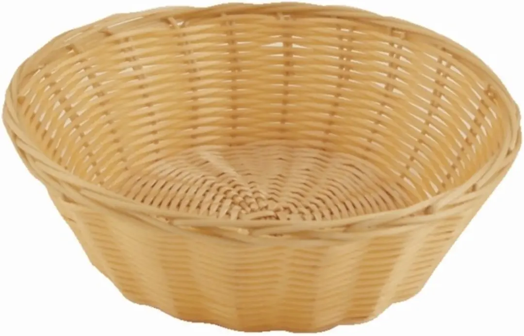 Olympia Ronde Polyrotan Tafelmandjes - 6 Stuks - Bruin