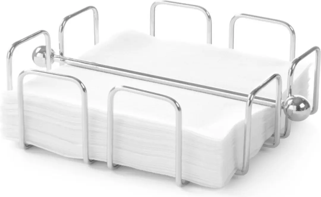 HENDI Verchroomde Servettenhouder 190x190x65mm