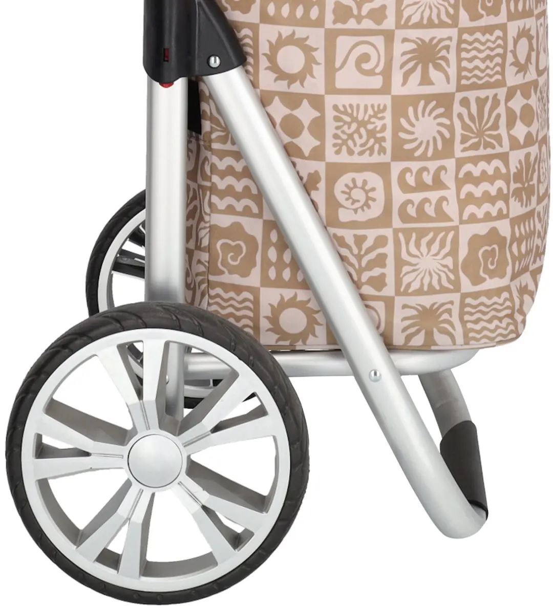 Beagles Alberic Boodschappen Trolley 41.8L - Taupe ruit - afbeelding 6 van 6