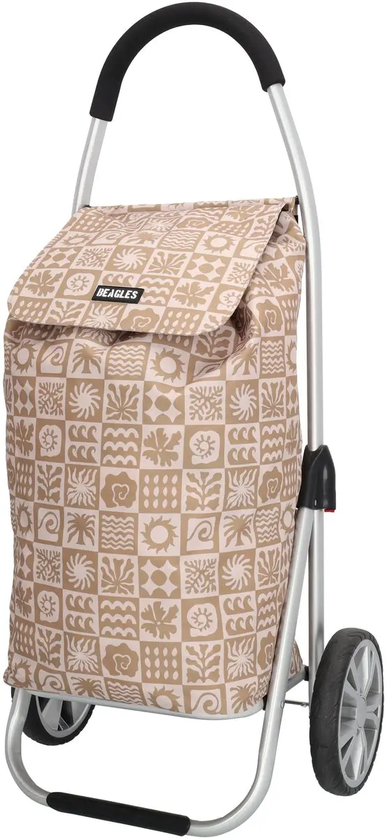 Beagles Alberic Boodschappen Trolley 41.8L - Taupe ruit