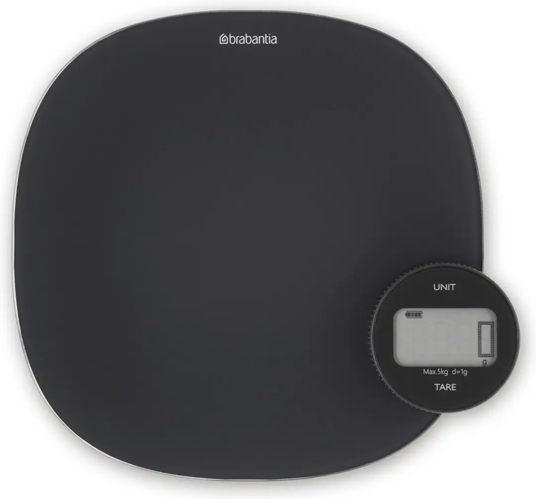 Brabantia Tasty+ 122880 Keukenweegschaal - 5 kg - Dark Grey