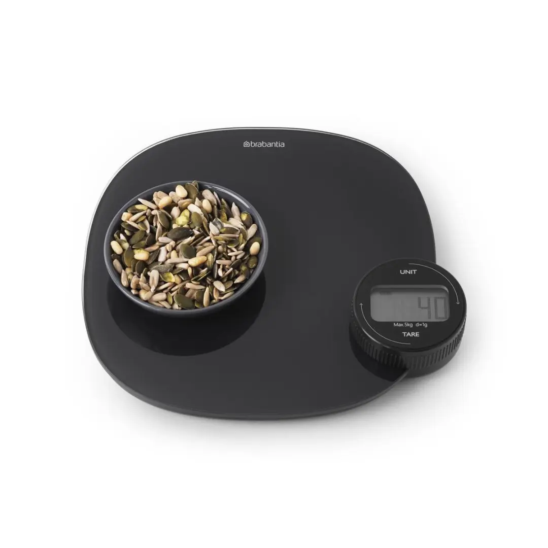 Brabantia Tasty+ 122880 Keukenweegschaal - 5 kg - Dark Grey - afbeelding 6 van 6