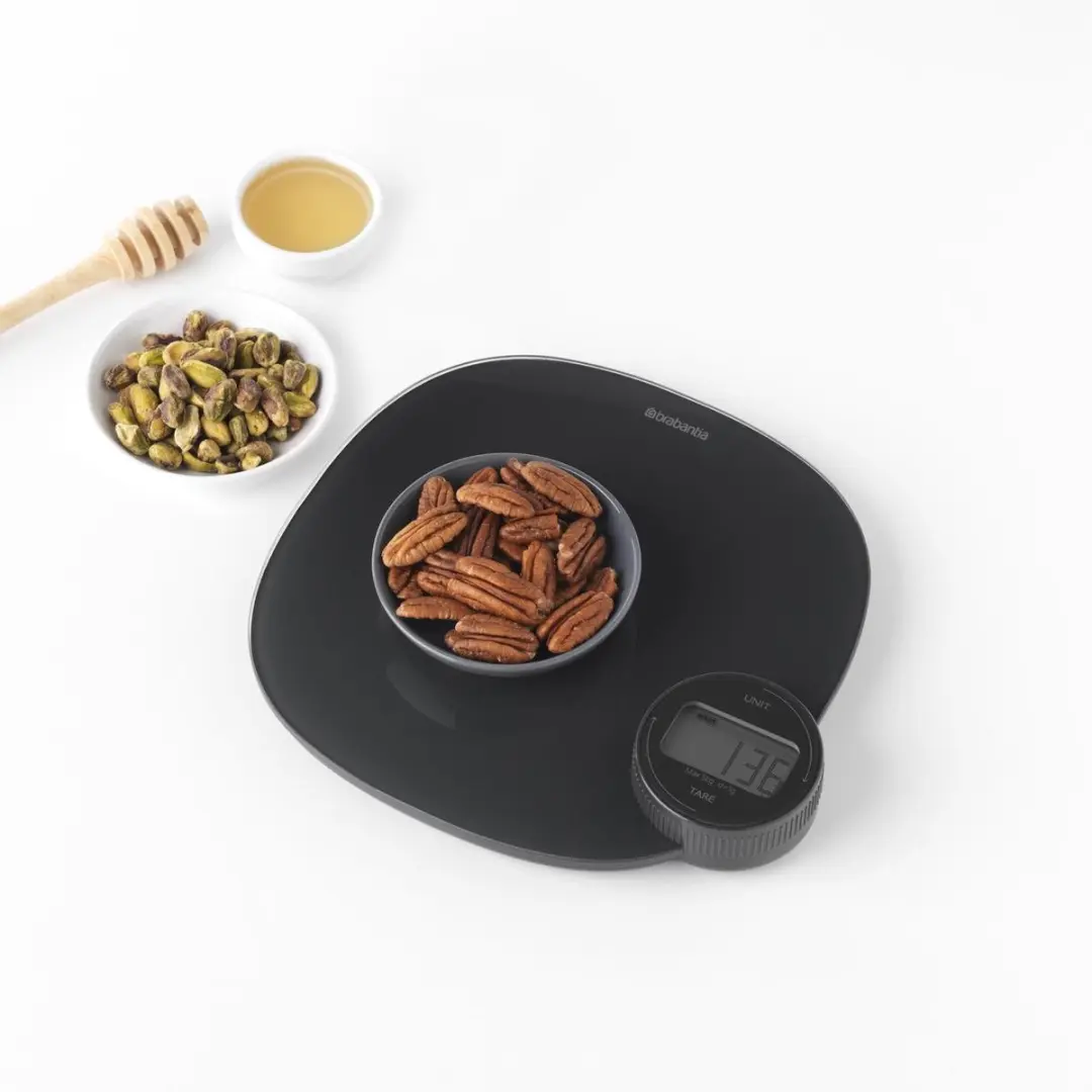 Brabantia Tasty+ 122880 Keukenweegschaal - 5 kg - Dark Grey