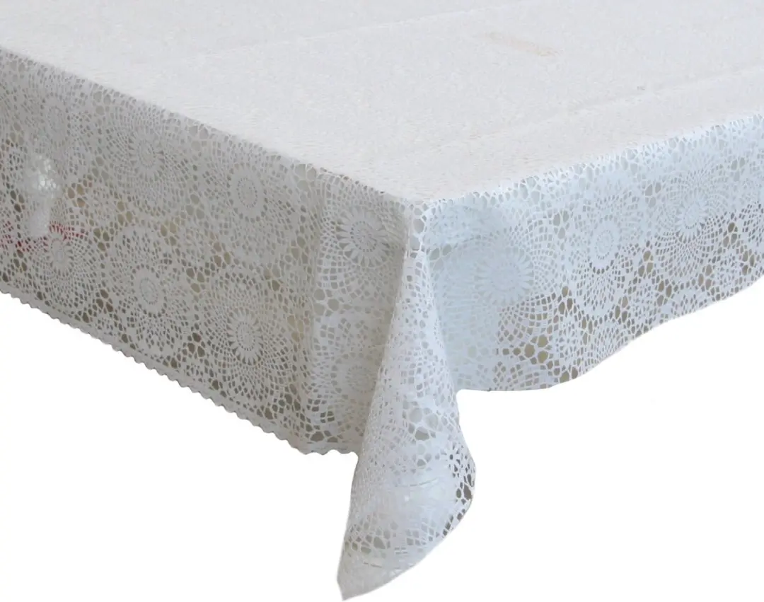 Bellatio Design Tafelzeil 140x300cm - Wit