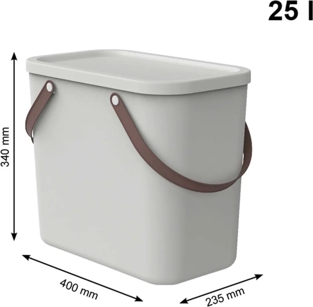 Rotho Prullenbak 25L - Wit