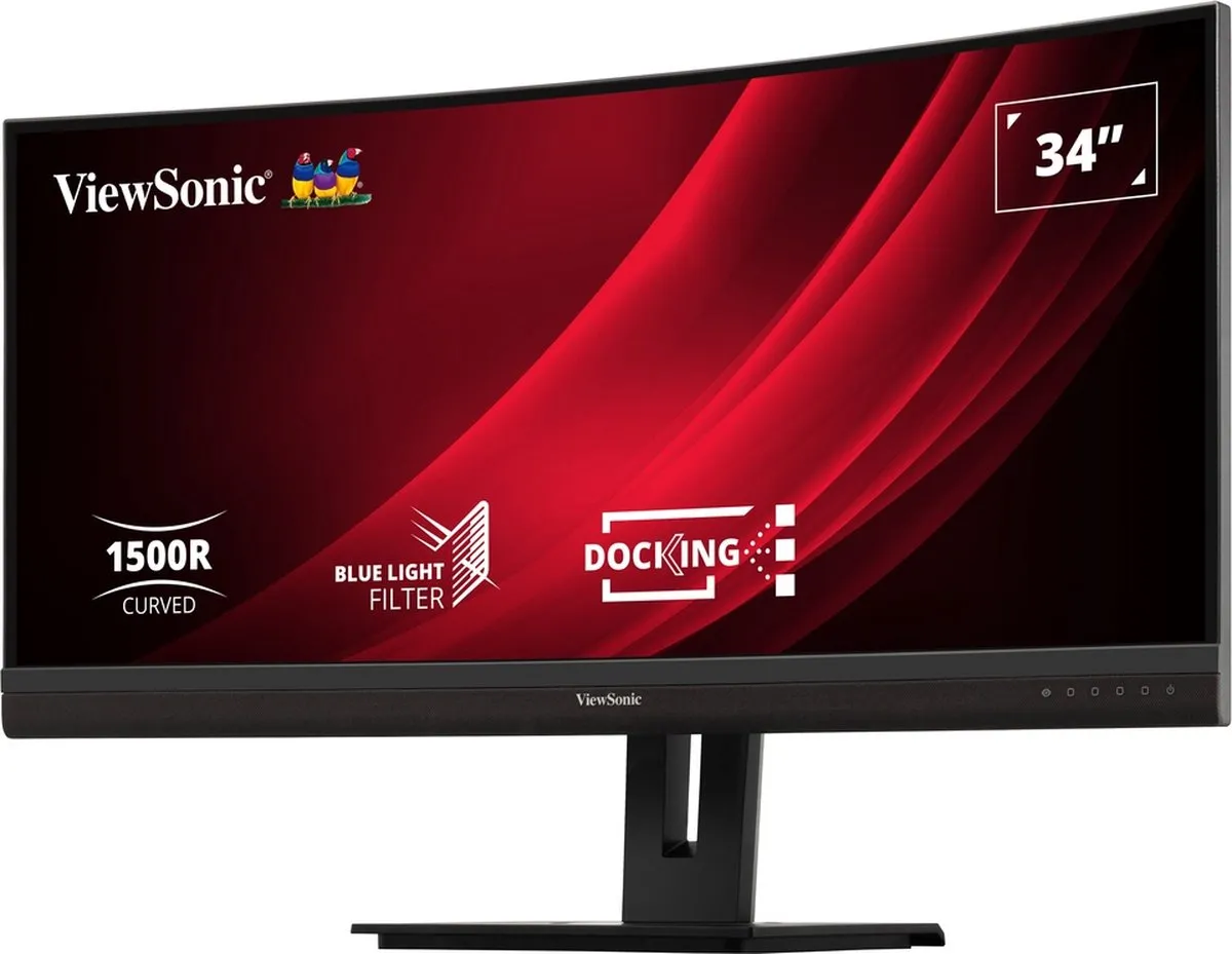 Viewsonic VG3456C computer monitor 86,4 cm (34") 3440 x 1440 Pixels UltraWide Quad HD LED Zwart
