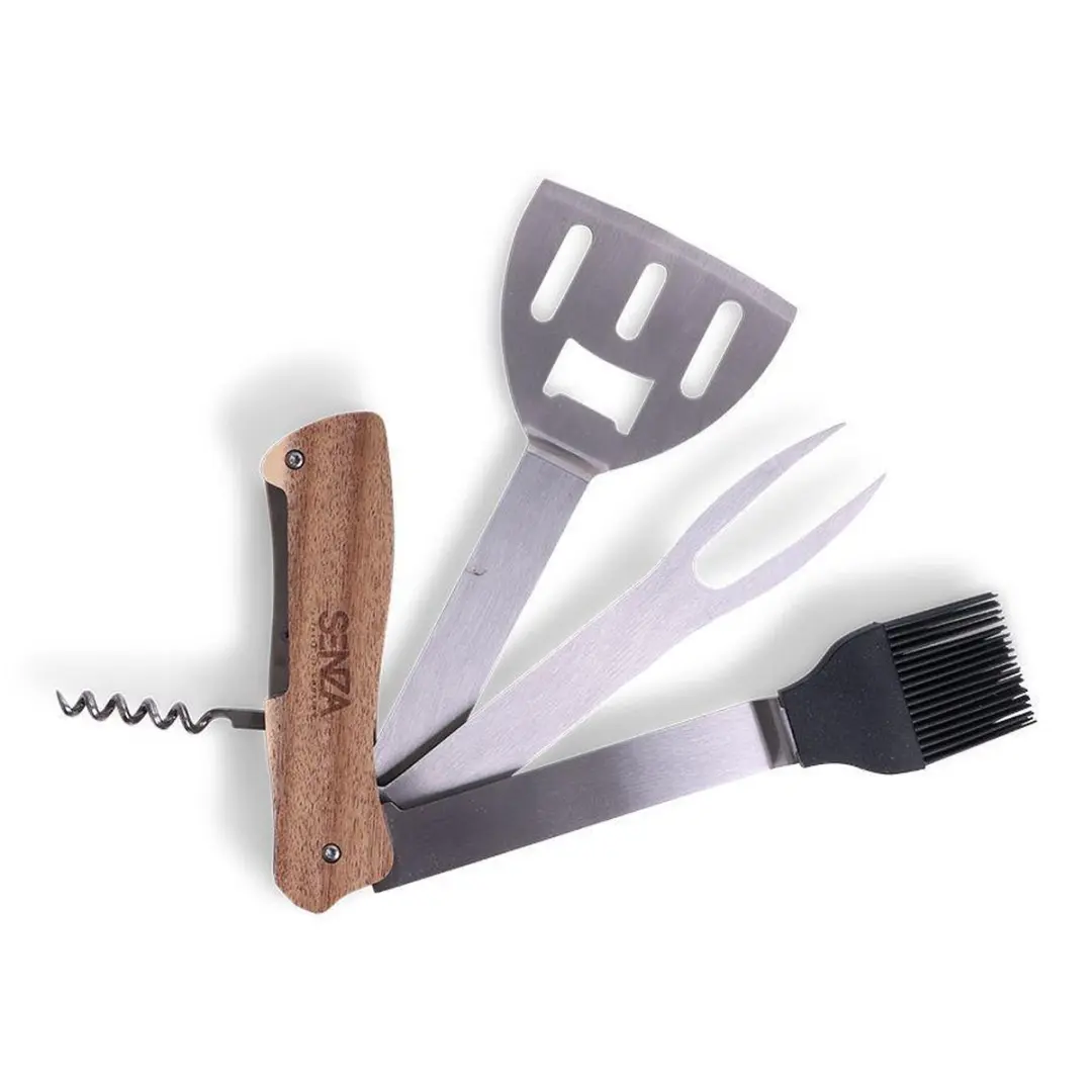 Senza BBQ Toolset Acacia Hout - 5-delig