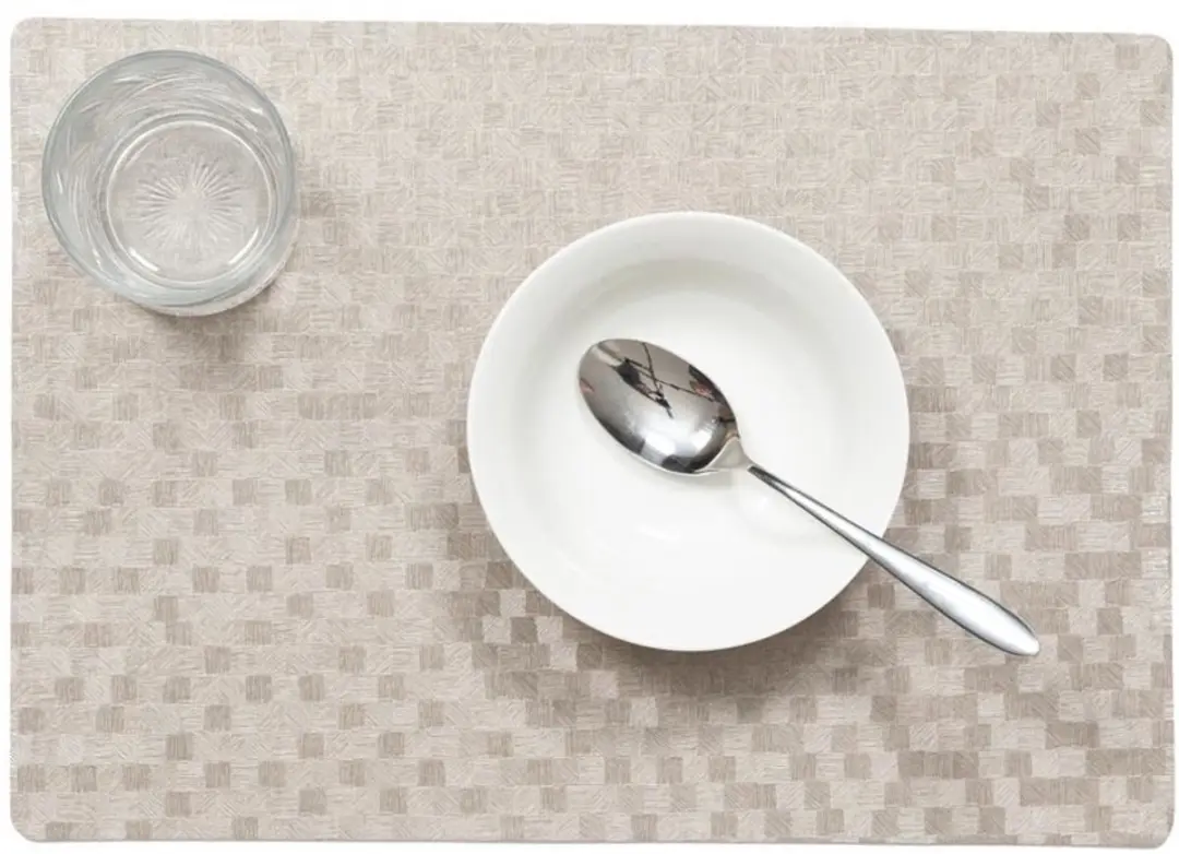 Wicotex Stones Luxe Placemats - 8 Stuks 30x43cm Taupe