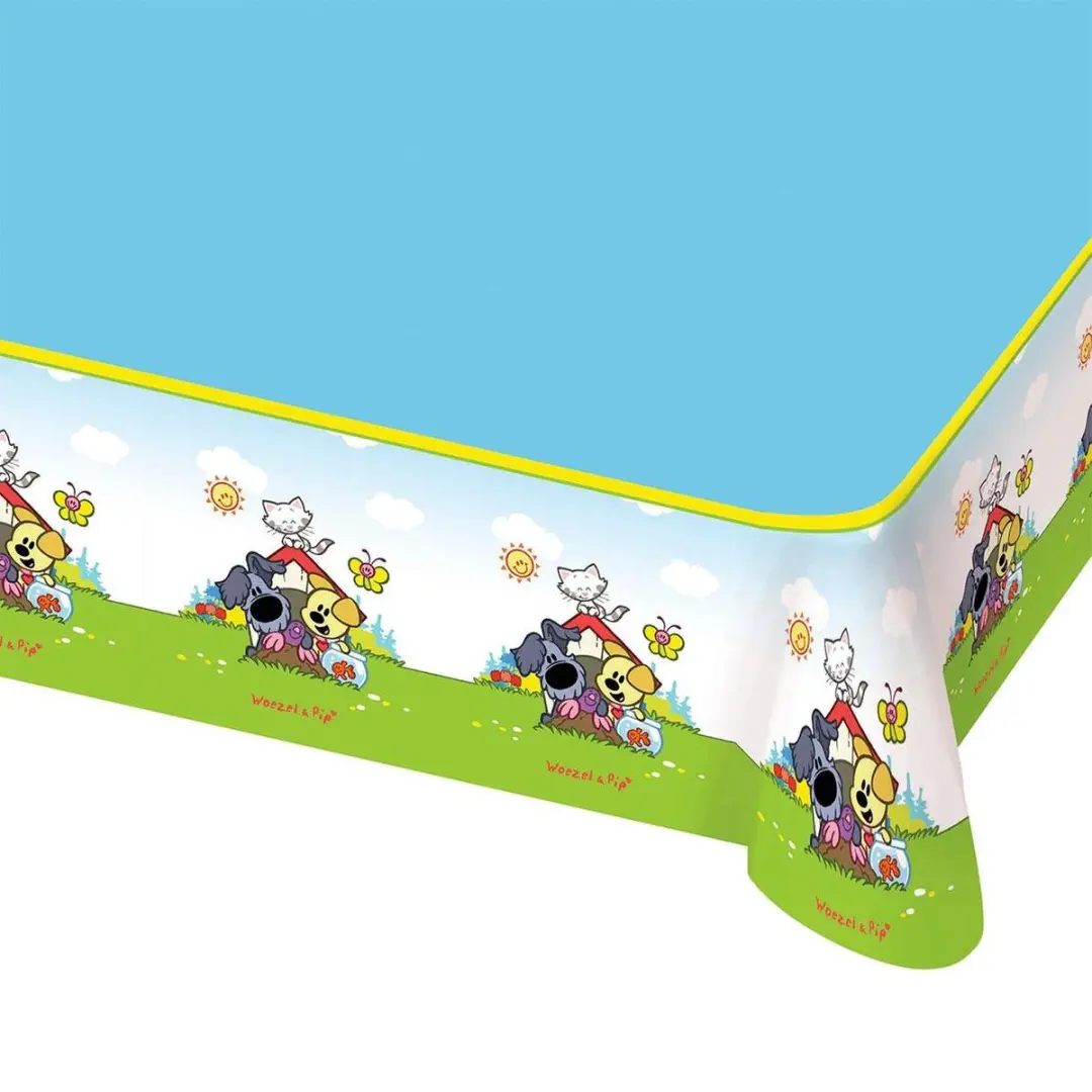 Woezel & Pip Tafelkleed Blauw 130cm