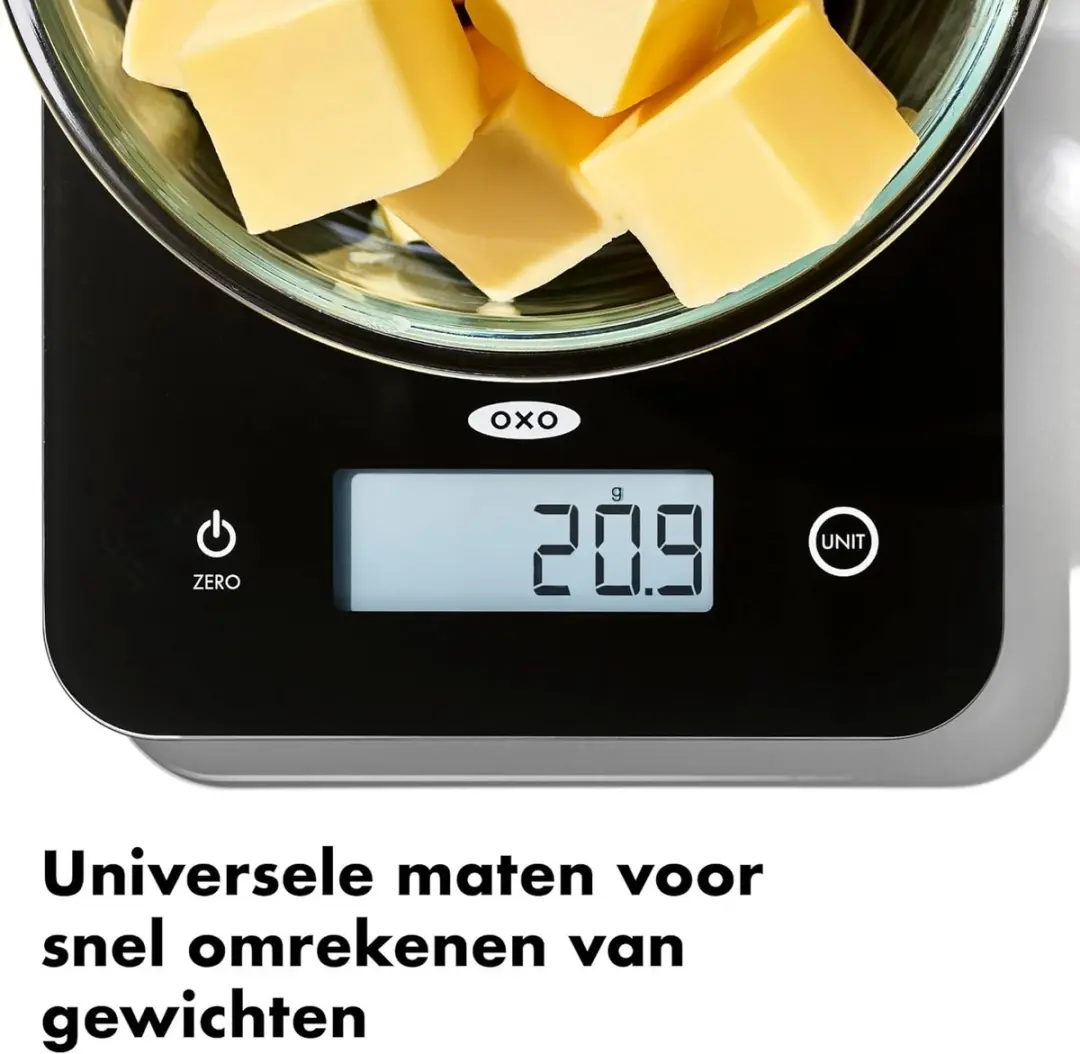 OXO Luxe Keukenweegschaal - Zwart