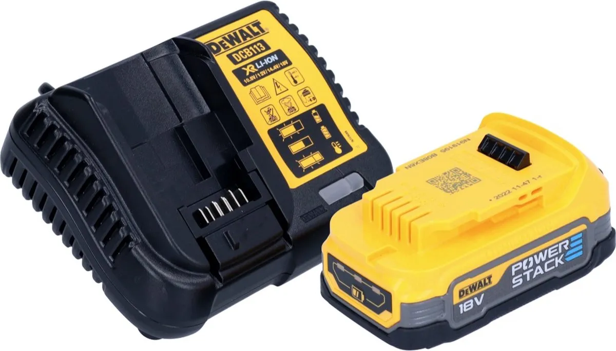 DeWalt DCW 682 E1T Platte Deuvelfrees 18V - 102x20mm - 1x Powerstack 1,7Ah + Lader - afbeelding 4 van 5