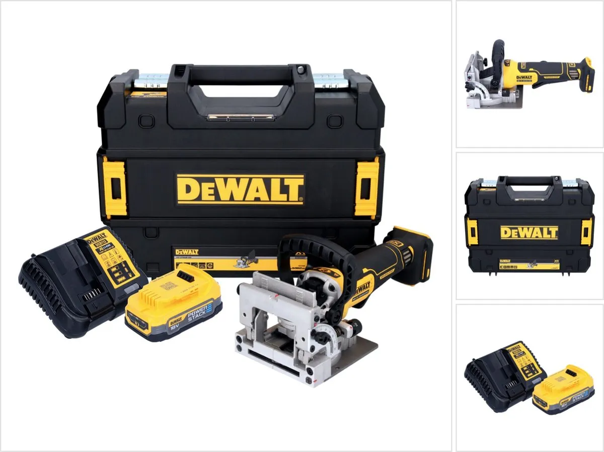 DeWalt DCW 682 E1T Platte Deuvelfrees 18V