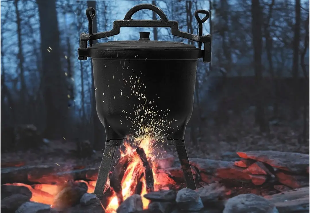 Meyerhoff Dutch Oven 10L - Gietijzeren Heksenketel Zwart