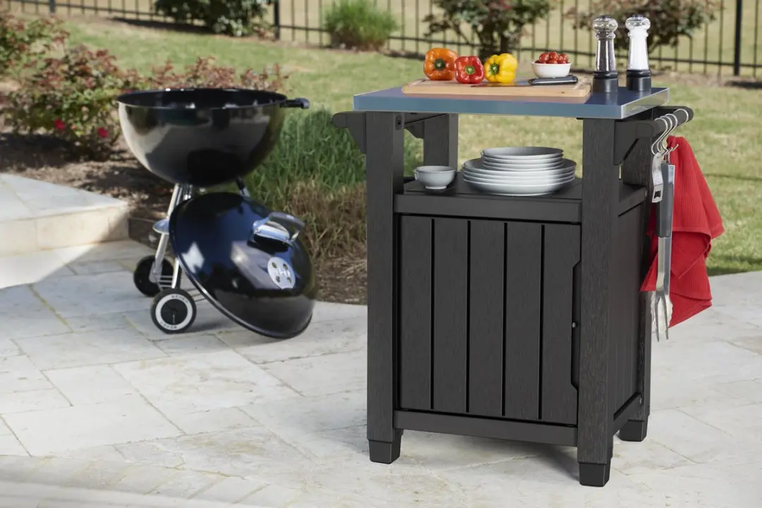 Keter Unity Classic BBQ Tafel Grafiet - 76x52x90cm