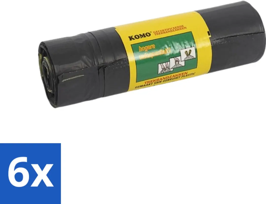 KOMO Vuilniszakken Trekband 60L