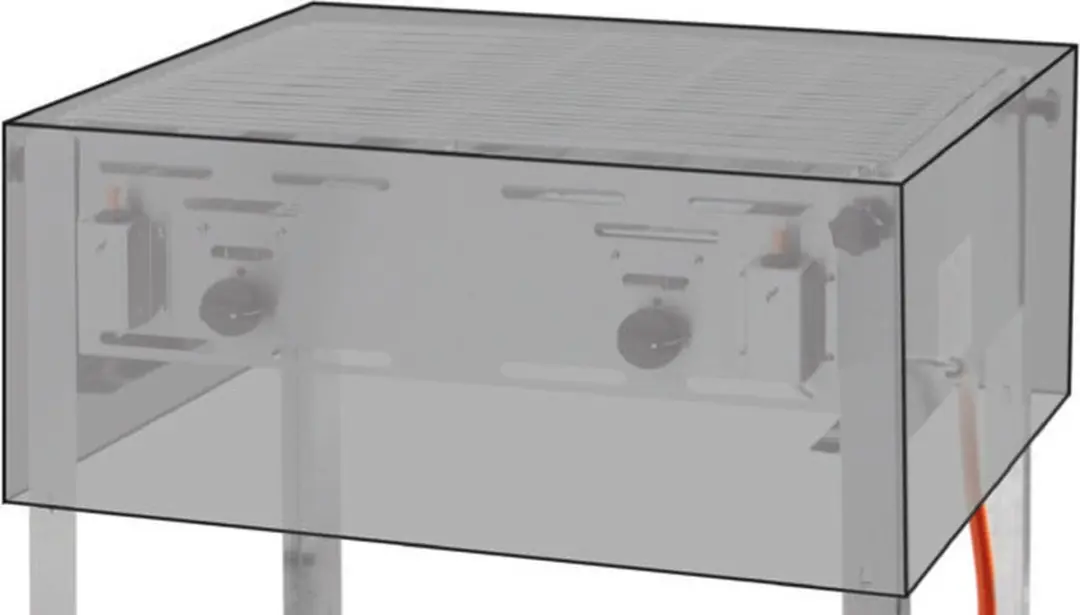 HENDI Afdekhoes Grill Master Maxi Roast Master Maxi - UV-bestendig 720x560x360mm Zwart - afbeelding 6 van 6