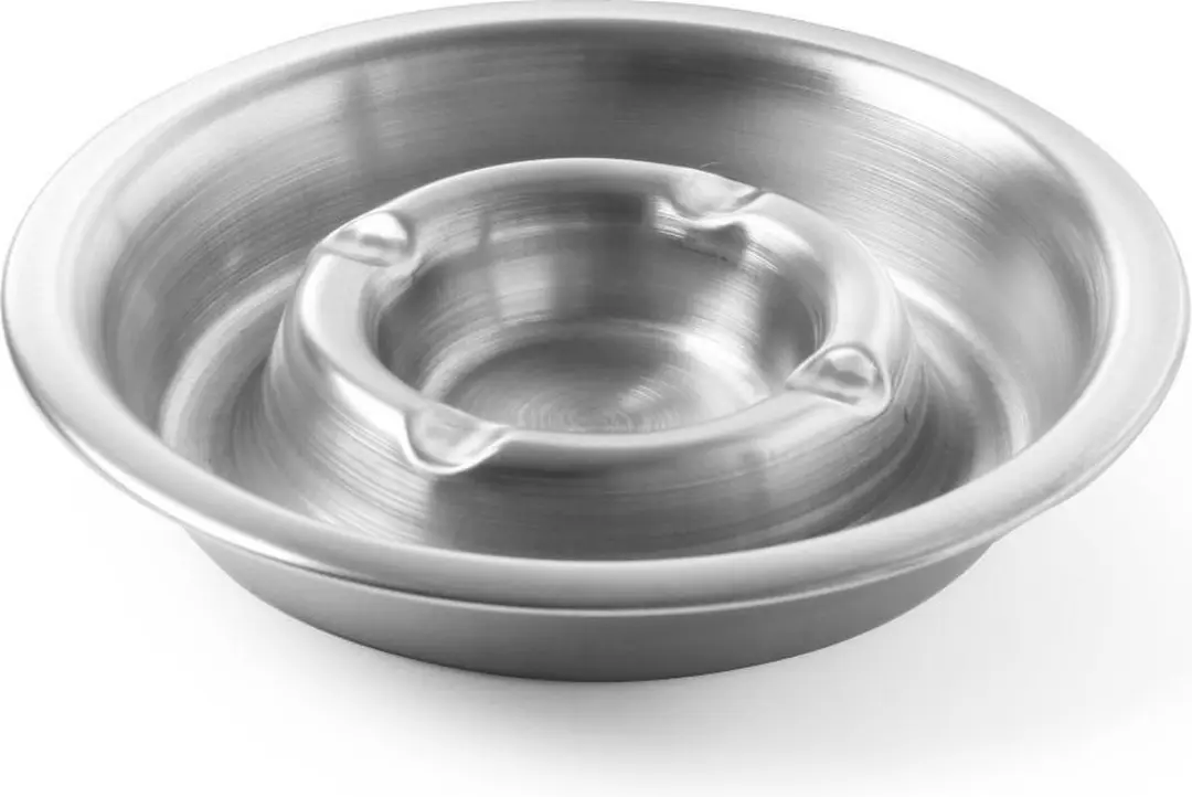 HENDI 440100 Asbak - Ø160mm - Roestvrij staal