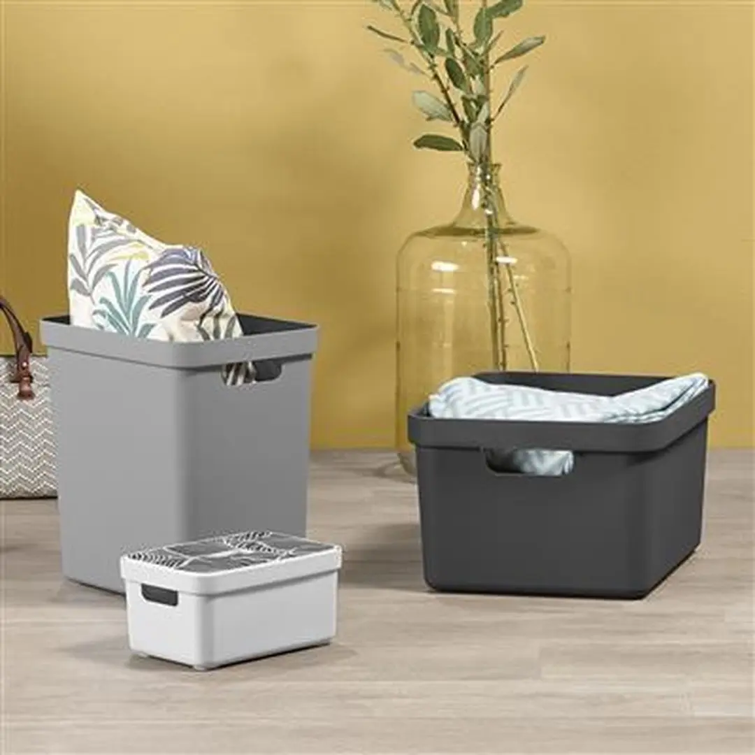 Sunware Sigma Home Deksel Bladeren Opbergbox 5L - Antraciet
