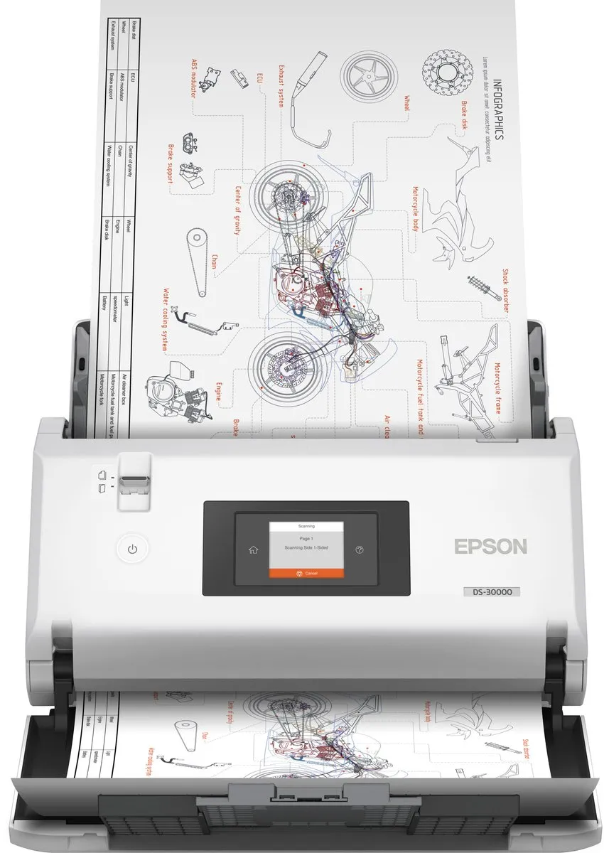 Epson WorkForce DS-30000 A3 Scanner - Wit