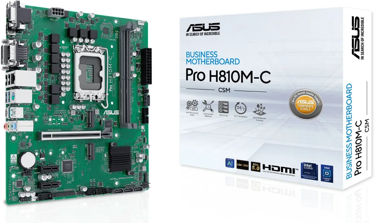 ASUS PRO H810M-C-CSM microATX Moederbord - LGA1851