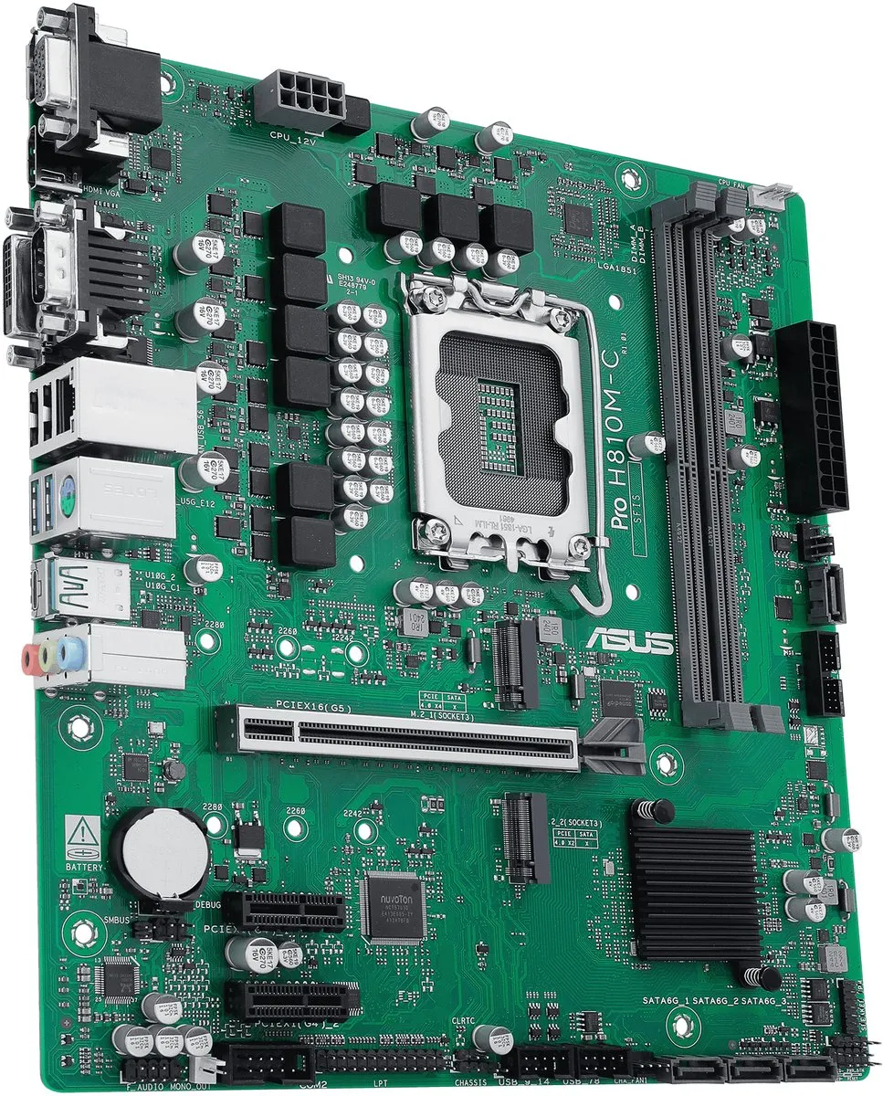 ASUS PRO H810M-C-CSM microATX Moederbord - LGA1851 - afbeelding 6 van 6
