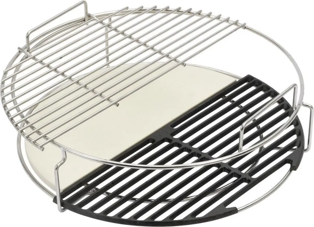 Big Green Egg Half Ronde Pizzasteen Large 20,5x40,5cm