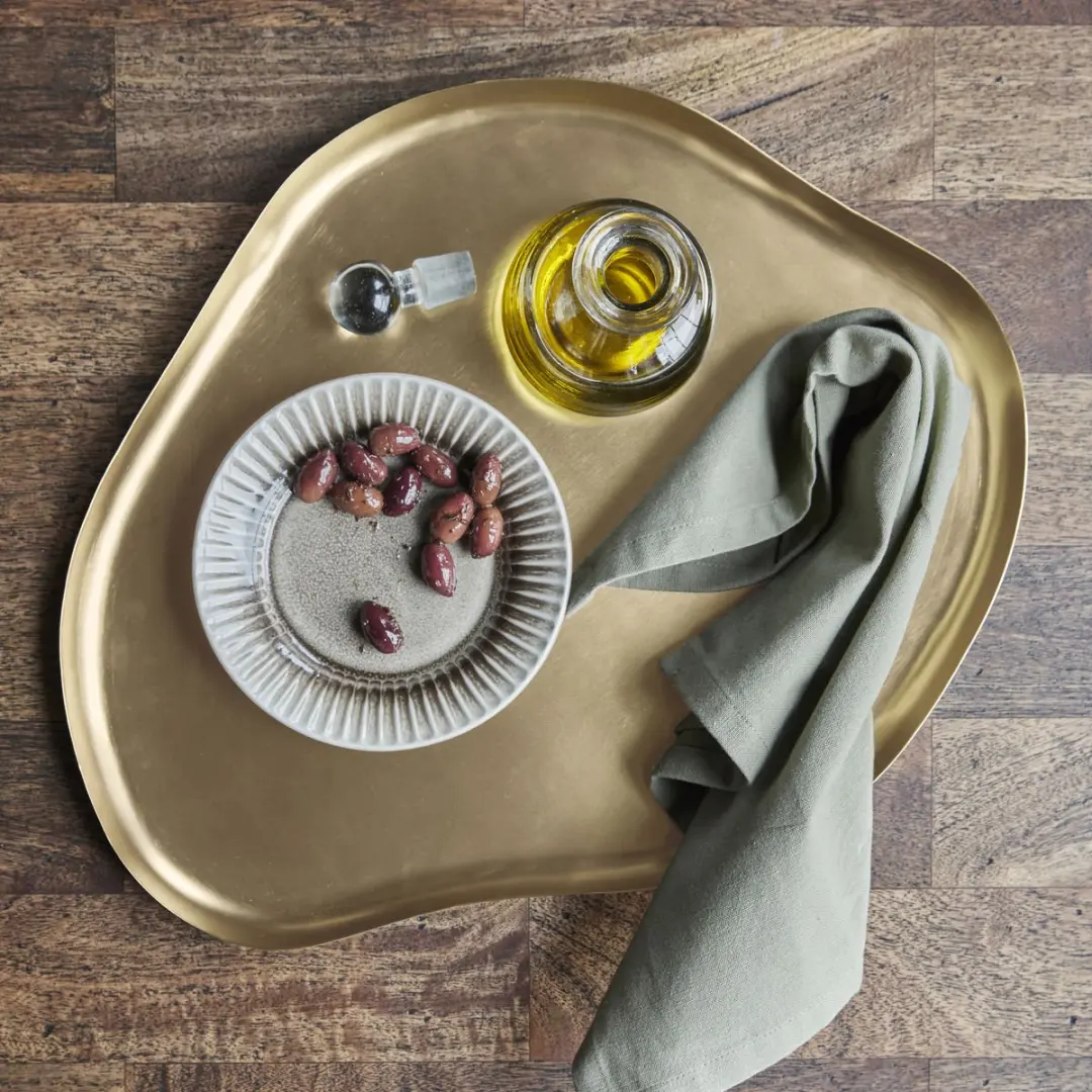 House Doctor Tray Osea Antiek Brons 41x35cm